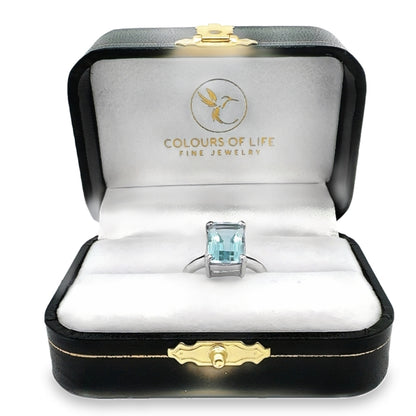 Blue Topaz Solitaire - Colours of Life Jewelry