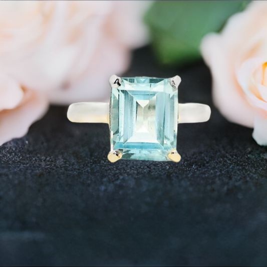Blue Topaz Solitaire - Colours of Life Jewelry