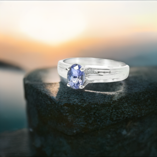 1ct Tanzanite Solitaire. - Colours of Life Jewelry