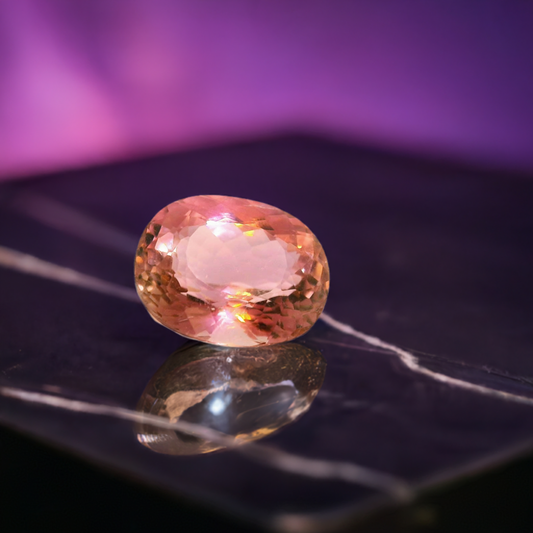 Radiant Pink 5ct tourmaline Gemstone