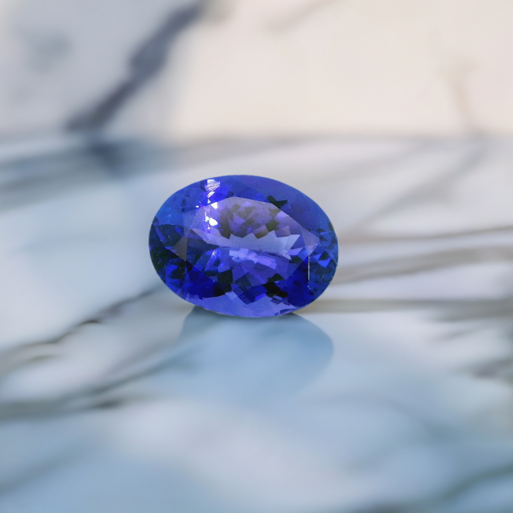 Ocean Blue Tanzanite Gemstone