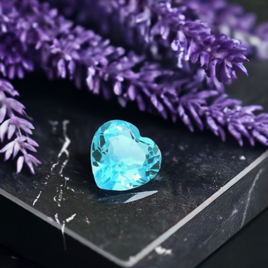 Heart-Shaped Blue Topaz